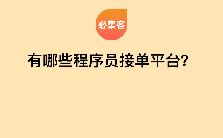 有哪些程序员接单平台？-云推网创项目库