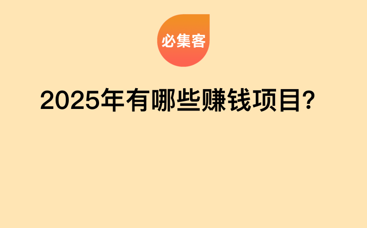 2025年有哪些赚钱项目？-云推网创项目库